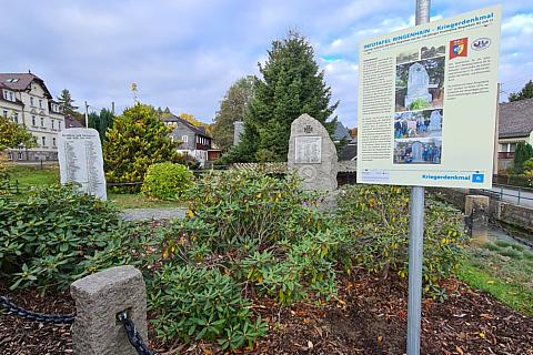 Infotafeln zur Geschichte von Ringenhain Pestteich