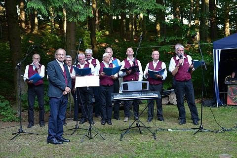 Musik an der Talsperre Juni 2015 Chorsingen Talsperre
