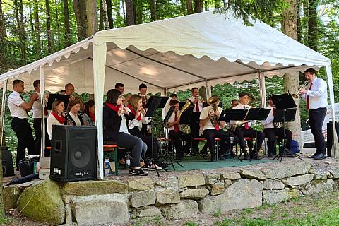 Schirgiswalder Blaskapelle zum Pfingstmontag 2024 Ringenhain